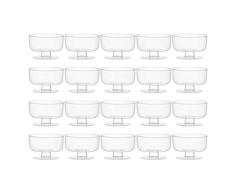UPKOCH 20 Piezas Copa para Postre de Plástico Vasos de Postre Mini Tazas Desechables para Helado Buffets Pudín Gelatina Postre