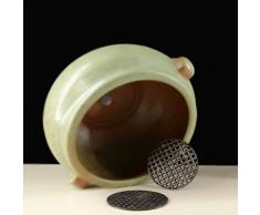 ounona 50 pcs Flower Pot Pad -- transpirable de malla agujero junta Bonsai olla inferior rejilla para evitar la pérdida de suelo (negro)