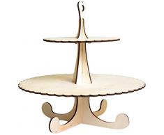 Artemio - Soporte de Madera para Tartas (2 Niveles), Color Beige