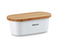 Zeller Present 25355 Panera, Madera, Blanco, 36 x 20 x 14,5 cm