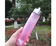botella de agua deporte vovotrade® Nueva portátil Bike Deportes 280ml Unbreakable botella de plástico de agua (rosa)
