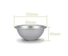 Fdit 10 cm Semiesférico Tarta Molde Aluminio Hemisphäre Sartén Bikini Tartas Postre Pudding Molde h009 4 Unidades