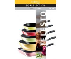 Mäser Domestic TOP Selection Telesto - Sartén de wok, con mango y recubrimiento cerámico ILAG, 30 cm, color negro