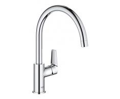 Grohe BauEdge - Grifo de cocina - Monomando de fregadero 1/2, acabado cromado (Ref 31367001)