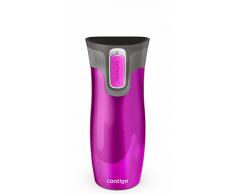 Contigo 1000-0016 - West Loop Vaso Térmico, color frambuesa, 470 ml, con logo