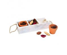 Legler Company Fund Pequeño Pie Deco 2021419 Olla de Barro