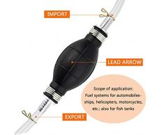 Locisne Bomba Transferencia líquido Agua, Bomba sifón Manual Transferencia Combustible automóviles Gasolina,Aceite, líquido, Agua, Tanque Pescado, disolvente con un Total de 2M Manguera