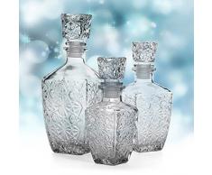 Aliciashouse Vino de consumición del whisky de cristal de la jarra de vino claro -850ml Botella garrafa