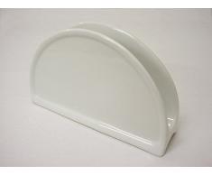 SERVILLETERO SERVILLETAS PIE GRANDE PORCELANA BLANCO