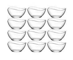 Lav 12 piezas vasos de cristal CUENCOS (Vidrio – Cuenco de postre vorspeise rígida Vira 310 ml)