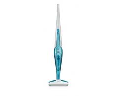 DeLonghi XLR18 Aspiradora escoba, 18 V, 40 minutos de autonomía, sin bolsa, con cepillo multifunción, plástico, azul y blanco