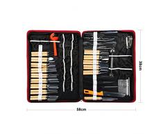 JIAN YA NA 80 Unids Portable Culinary Carving Kit de Herramientas Vegetales Frutas Adorno Peeling Herramienta de Corte Set Para Profesionales Amateur Chef Cocina Talla de Alimentos de Arte
