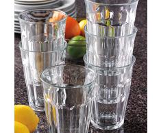 Duralex Picardie 1029AB06 - Juego de 6 vasos de vidrio de 36cl