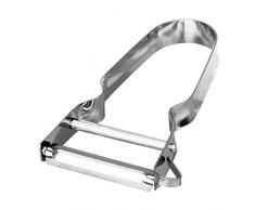 Pelador，Utensilios De Cocina Pelador De Frutas Vegetales Peladores De Acero Inoxidable Patata Pepino Zanahoria Rallador Julienne Pelador Accesorios De Cocina, Gris Claro