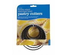 Kitchen Craft - Set de moldes para Masa y Galletas (6 Piezas, Doble Filo, Acero Inoxidable)
