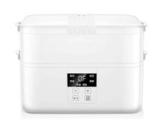 CHB Mini Olla arrocera (2L / 300 W) Multi-Olla con 4 recipientes Dobles Temporizador de Olla Interior y función de Mantener Caliente Arroz para hasta 3 Personas Blanco