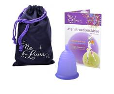 MeLuna Sport Copa Menstrual, Bola, Violeta Azulado, Talla M - 1 Unidad