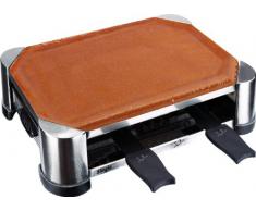 Jata GT202 Grill Racleta de Terracota, 500 W, Acero Inoxidable, Marrón