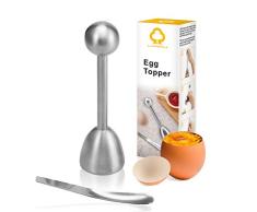 Egg Topper, Egg Cutter, Eggshell Cutter, LANMU Egg Opener Cracker Remover Cutter Tool para Accesorios de Cocina de Huevo Cocido con Cuchara