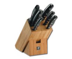Zwilling Twin Pollux - Bloque para 6 Cuchillos con Hoja endurecida al frÃ­o Friodur, Acero Inoxidable