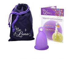 MeLuna Classic Copa Menstrual con Anillo, Color Violeta, Talla M - 1 Unidad