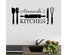 137X56Cm Escala De La Cocina Etiqueta De La Pared Pala Cuchara Cuchara Huevo Batidor Cuchillo Utensilios De Cocina Arroz