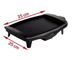 Tefal Compact CB500512 - Plancha Cocina Compact Antiadherente de 1800W con Placa Compatible Lavavajillas, Plancha de Asar, Antiadherente, Compatible Lavavajillas, Superficie de Cocción, 25 x 35 cm