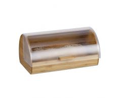 Relaxdays Panera con Tapa Corredera, Madera, Beige, 26x38x19 cm
