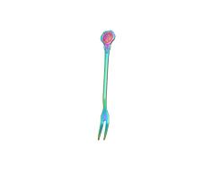 MOPKJH Tenedores para ostras Tenedores pequeños Horquillas Conjunto Cóctel Conjuntos Cuchara de Postre Pequeñas Horquillas Juego de vajilla de Rose,Color