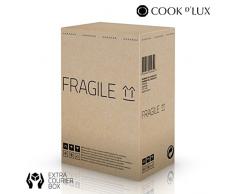 Appetitissime Cook DLux Utensilios de Cocina con Temporizador y Organizador, Acero Inoxidable, Negro, 39 x 20 x 28 cm