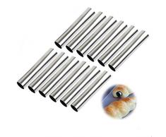 LaceDaisy 12pzs DIY Tubos de Croissants al Horno en Espiral de Acero Inoxidable Rollo de Pastel de Cuerno Molde de Torta Utensilios para Hornear Moldes Cónicos de Cono Croissant de Pastelería Danesa