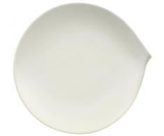 Villeroy & Boch Flow Plato de desayuno, Porcelana Premium, Blanco, 23 x 22 cm