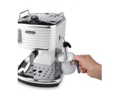 DeLonghi Scultura Cafetera de espresso manual, Independiente, 1.4 L, 15 bares, acero inoxidable, gris