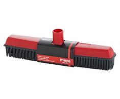 Maya 02029 - Escoba de Goma, para Recoger Cabellos, Color Rojo/Gris