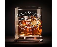 Leonardo vaso de whisky con grabado personalizado