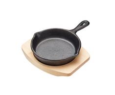 Master Class - Mini Sartén, hierro fundido, redondo, Negro, 11.5 cm