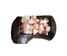 CBAM lámpara Tronco de Sal Rosa del Himalaya Salt Lamp Ionizador Natural 30 cm