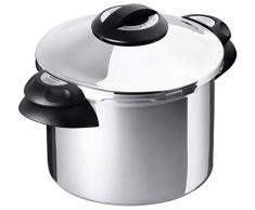 Kuhn Rikon DUROMATIC Top-Olla a presión con Asas, 6 l, 24 cm, Acero Inoxidable|Aluminio, Gris