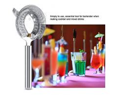 Colador de cóctel, Filtro de acero inoxidable para cóctel, Herramienta de filtrado resistente al óxido Filtro de cóctel Separador de fruta de hielo Filtro Profesional para cóctel