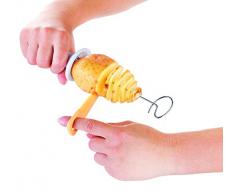 Tescoma 420637 Cortador Espiral De Patata Presto, 4 Pinchos, Naranja, Acero Inoxidable, Blanco, 29 x 15 x 5.0999999999999996 cm