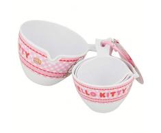 SET 4 MEDIDORES MELAMINA HELLO KITTY BAKING CON ETIQUETA