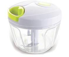 MovilCom® - Cortador de Verduras | Picadora Manual de Alimentos | trituradora de Alimentos para Verduras, Carne, Hierbas, Cebolla, ajo, Ensalada | Picadora Manual con Cuerda | 650ml