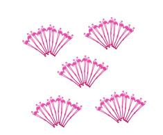 joyMerit 50x Palitos De Flamingo Tropical Swizzle Cocktail Bar Stir Bar Agitadores De Bebidas De Café