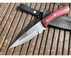 Perkin Knives HK799 Cuchillo de Caza Artesanal con Funda de Cuero.