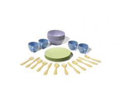Green Toys - Set de platos, vasos y cubiertos (DSH01R)