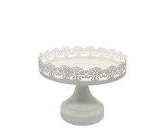 CAPRILO Lote de 2 Expositores de Metal Decorativos Trompa 1 Base de Metal (20 cm.) para Tartas y Cupcakes Repostería. Menaje de Cocina. Cumpleaños y Celebraciones.DC