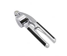 Anjing 1 Prensa de ajos con Herramientas Abiertas de Nogal, Color Negro