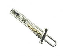 La barra~Clip de corbata~Novedad Sacacorchos Barra 73mm grabado cuadro personalizado