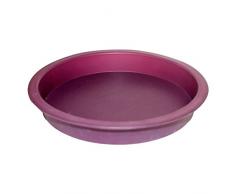 Molde redondo silicona violett 22x3,4 cm