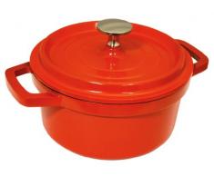 Baumalu 386139 - Cacerola de hierro fundido (24 cm), color rojo